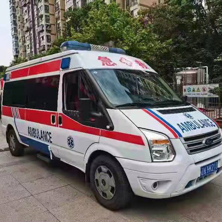 北海长途救护车护送病人返乡